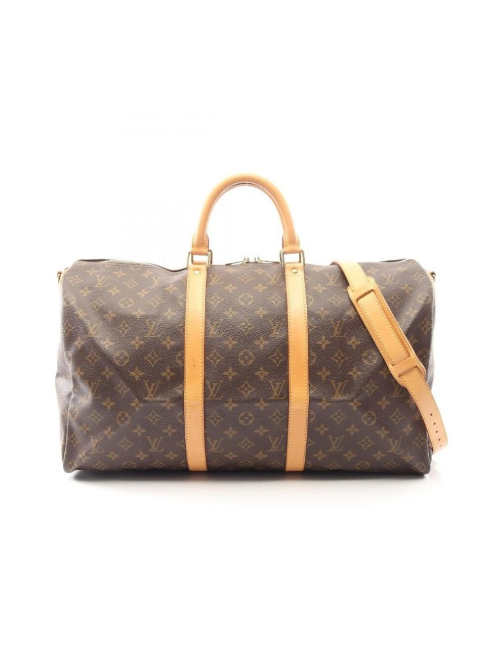 Louis Vuitton Boston Bag Keepall Bandouliere 50 2-Way Canvas Leather - Picture 1 of 9